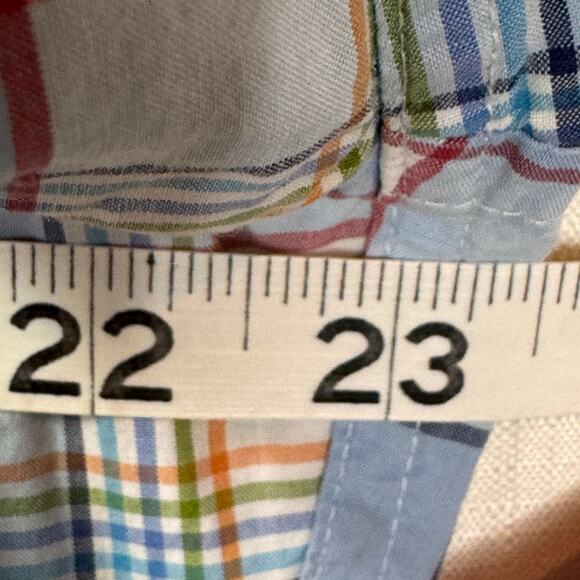 PETER MILLAR‎ Button Down Shirt Size L Cotton Plaid Summer Preppy Camping Golf - Picture 10 of 10